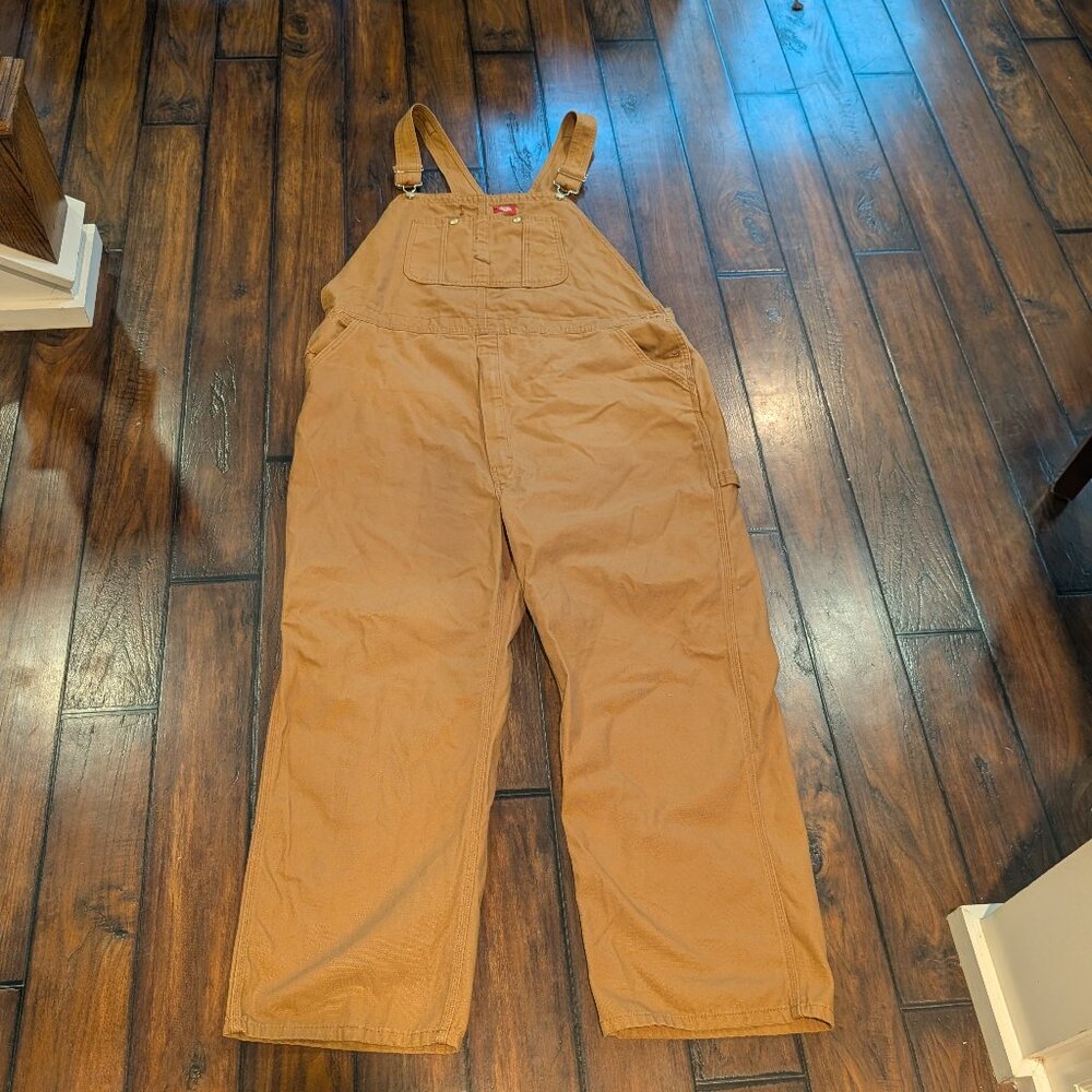 Dickies Bib Overalls Mens SZ 42/30 Duck Bill Durable Workwear Utility DB100RBD